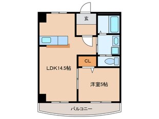 高鷲マンション巽の物件間取画像